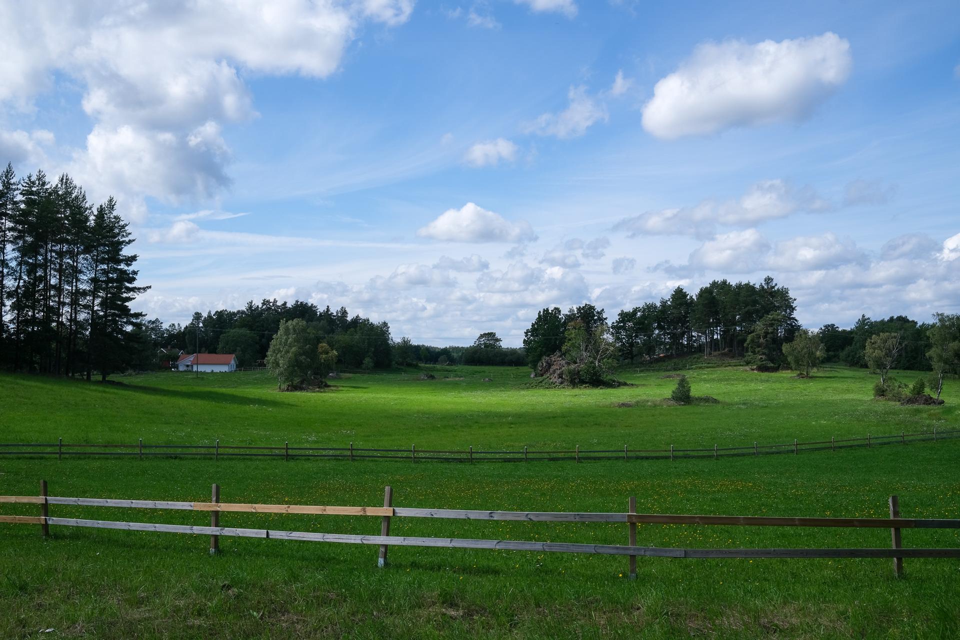 Utsikt från Kyrkskolan över Mellösa